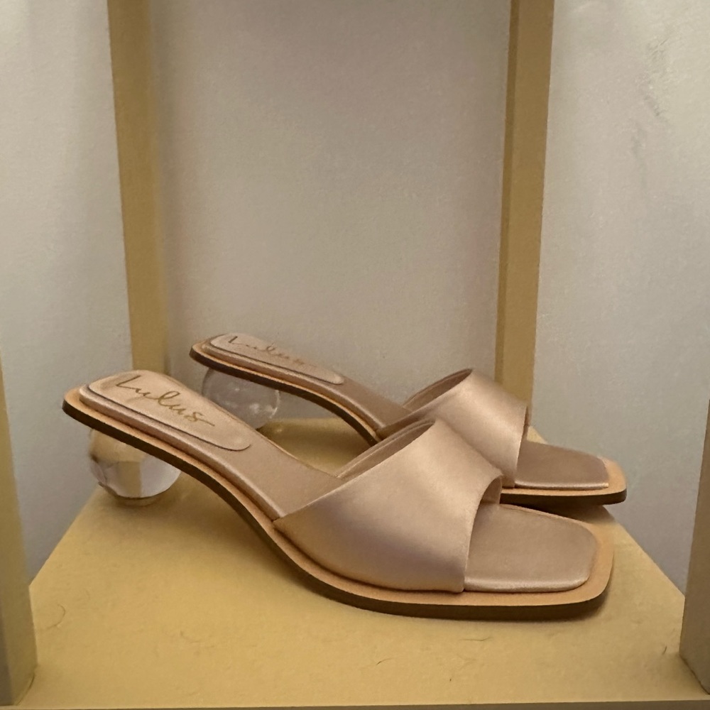 Satin slides by Lulus